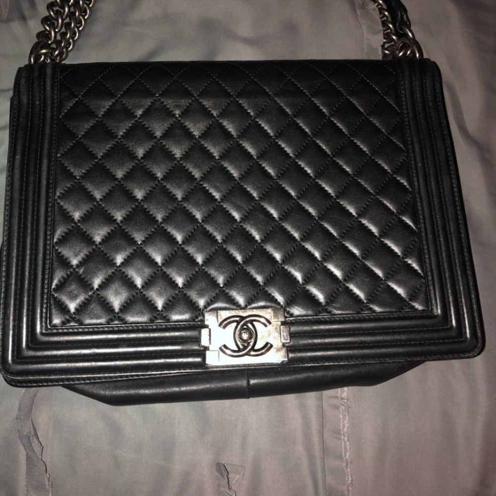 SOLD!  Authentic Chanel Large Boy Bag